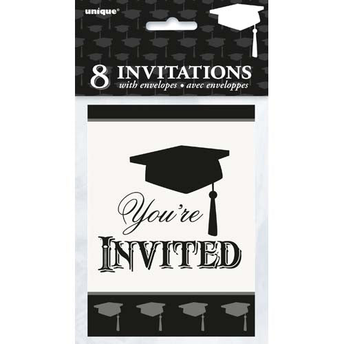 Unique Graduation Party Invitations And Envelopes A Pack Of 8pcs