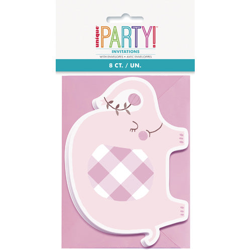 Unique Baby Shower Girl Party Invitations And Envelopes A Pack Of 8pcs