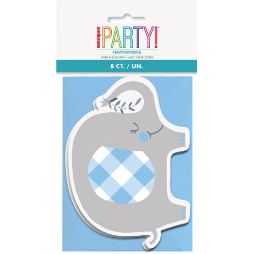 Unique Baby Shower Boy Party Invitations And Envelopes A Pack Of 8pcs