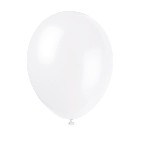 Helium Unique Balloons A Pack Of 10pcs 30.4cm - Linen White