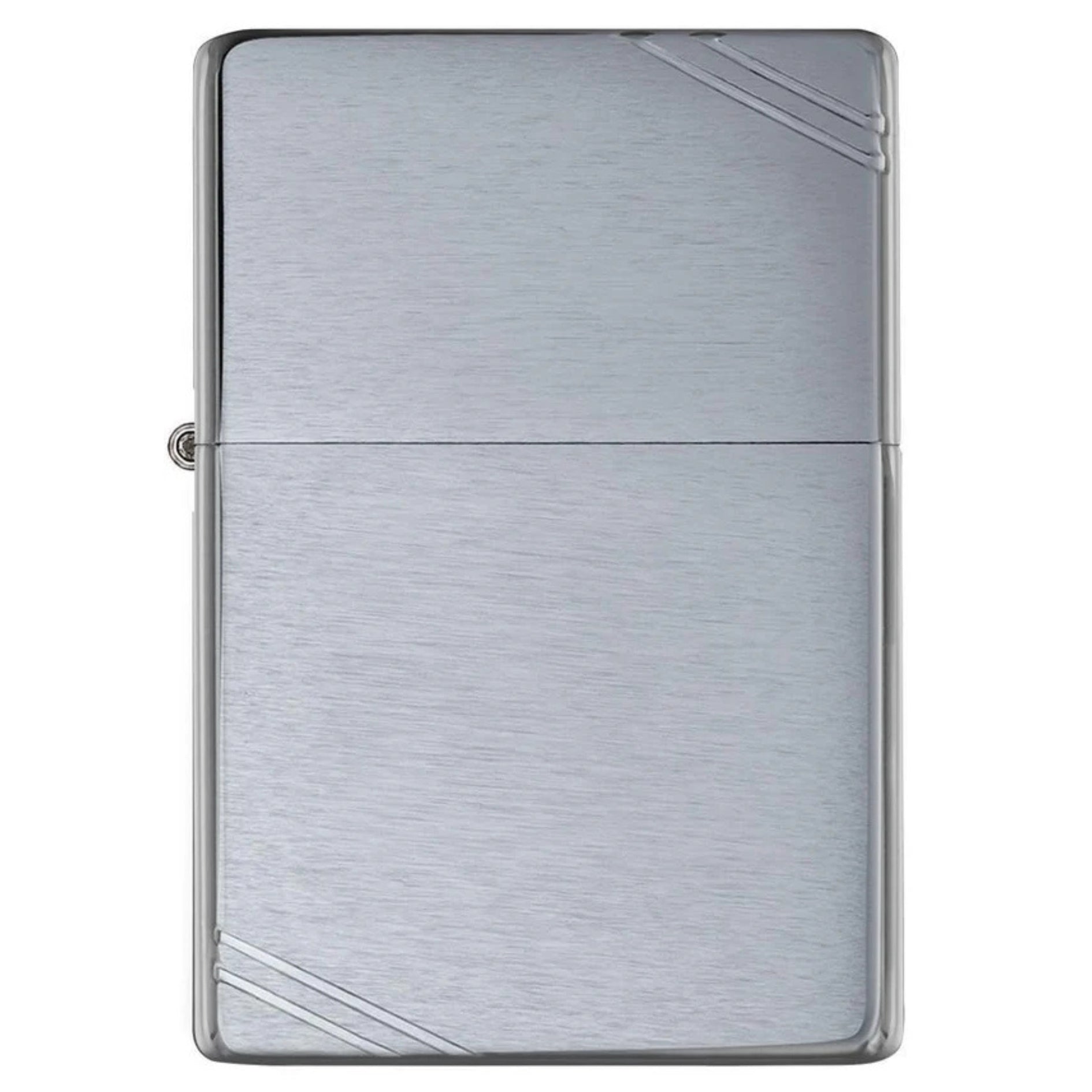 Zippo 230 Brushed Chrome Vintage With Slashes