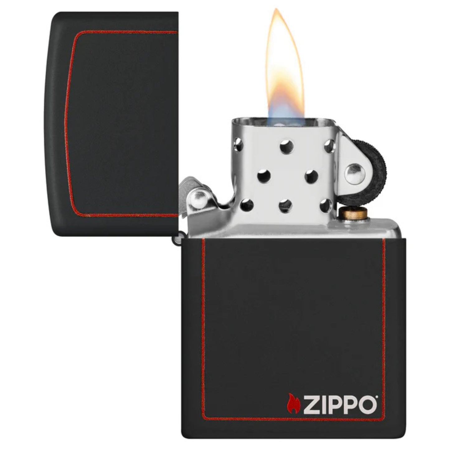 Zippo 218zb Classic Black And Red Zippo