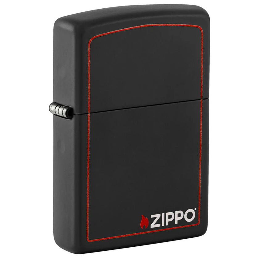 Zippo 218zb Classic Black And Red Zippo