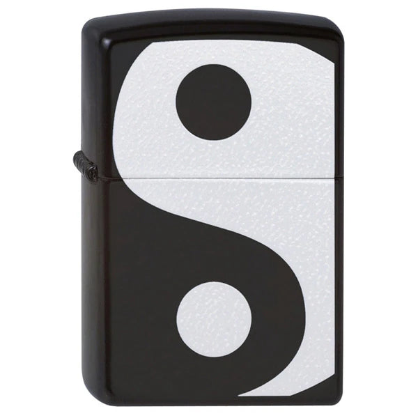 Zippo Black Matte Yin & Yang Zippo Lighter 24472