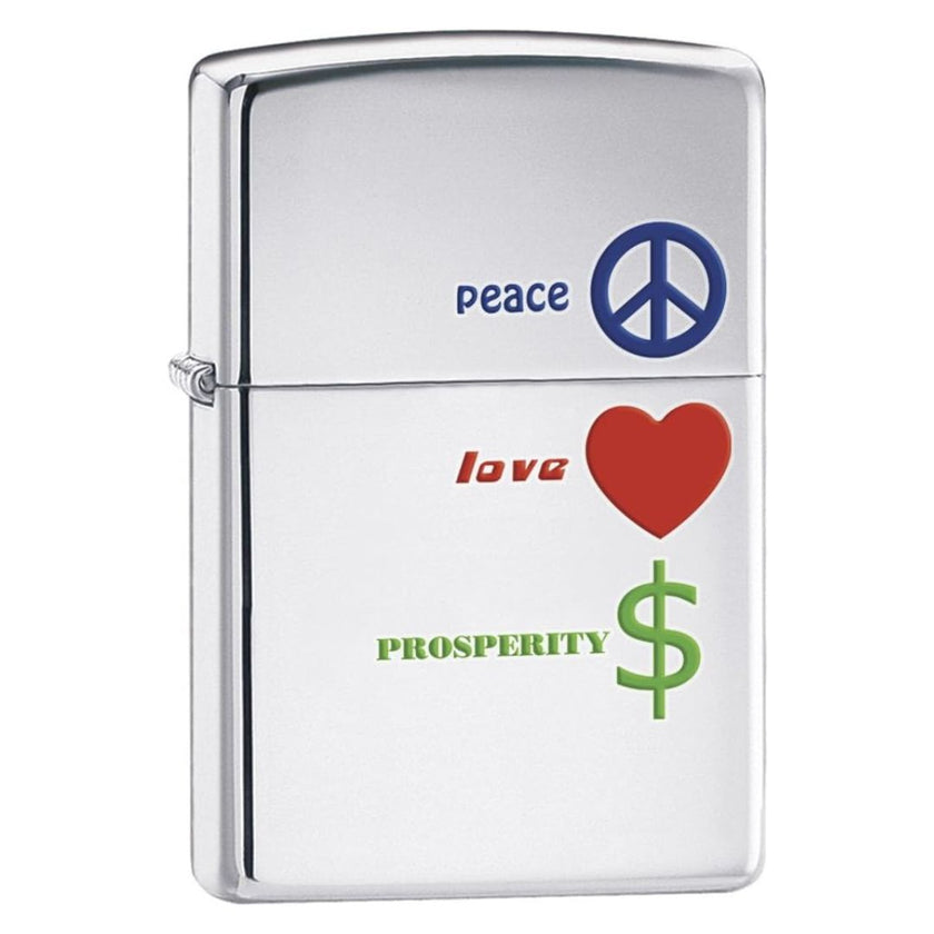 Zippo 24714 Peace Love Prosperity