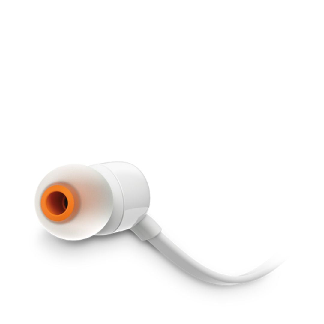 JBL Tune110 Wired Earphones - White