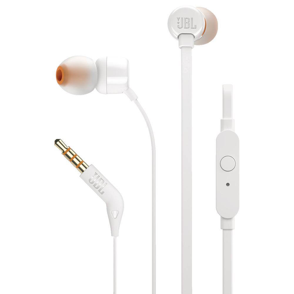 JBL Tune110 Wired Earphones - White
