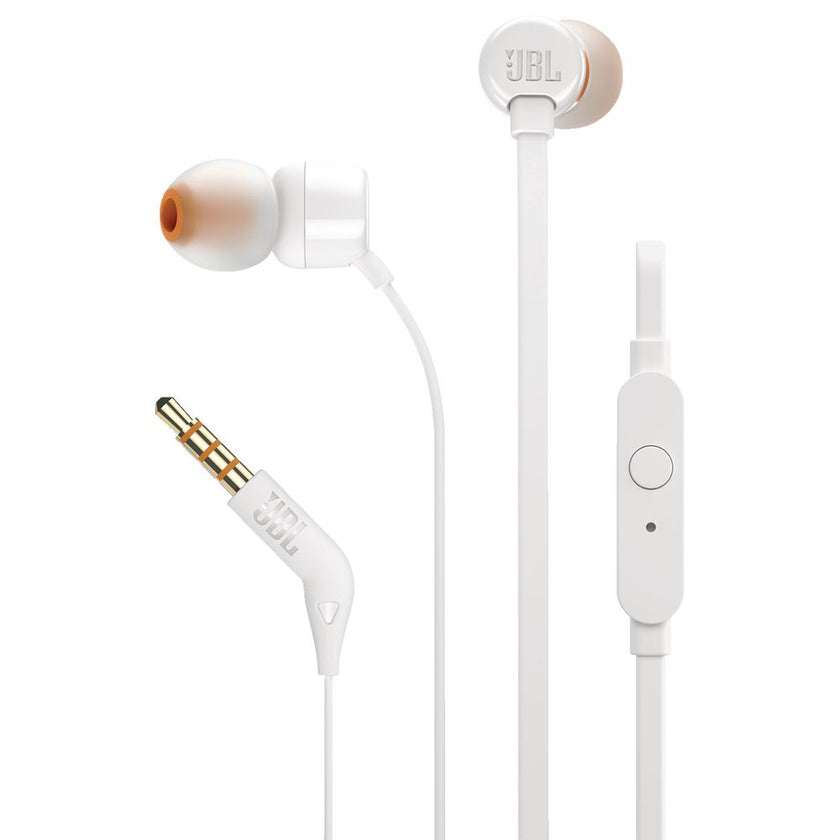 JBL Tune110 Wired Earphones - White