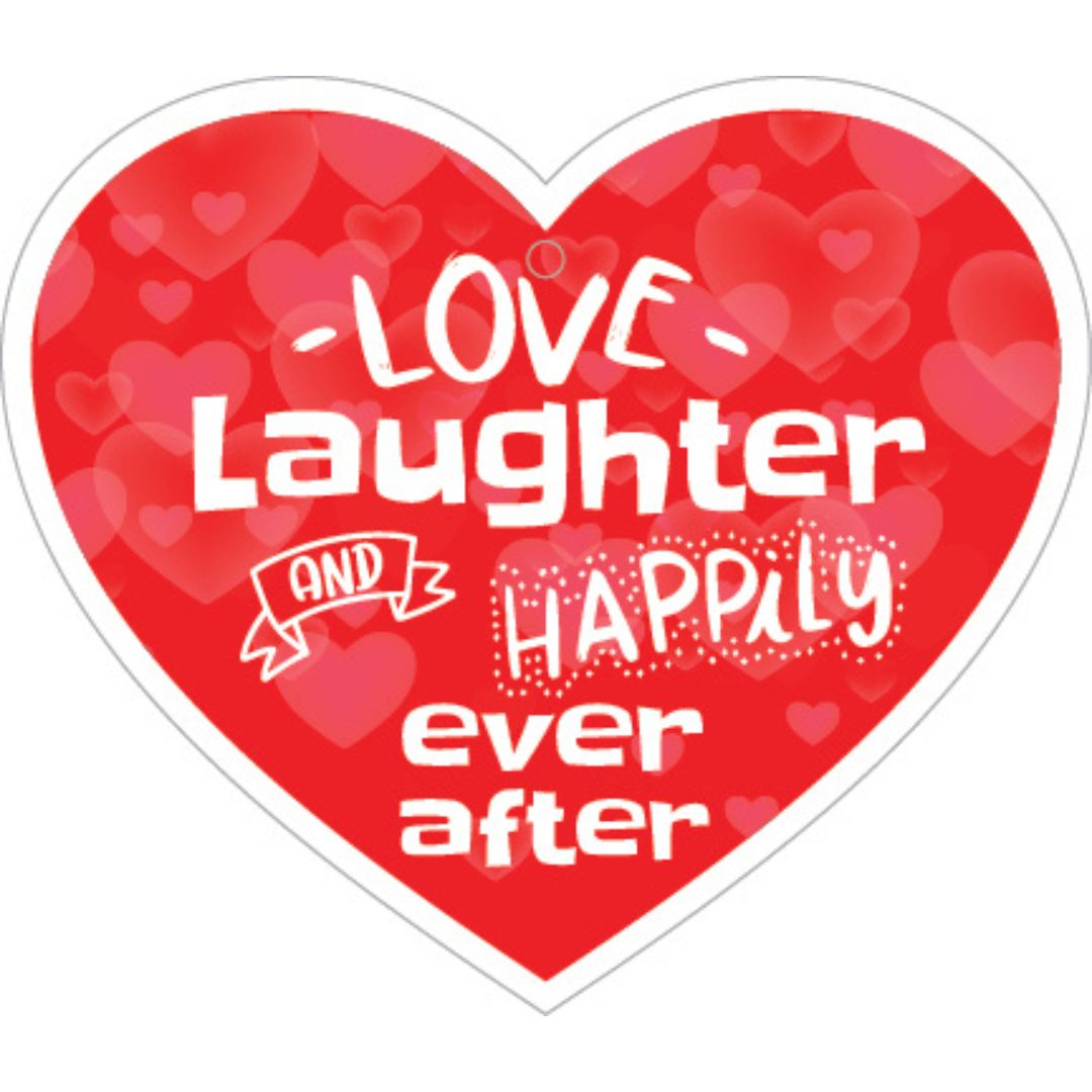 Ccc Wooden Hanging Plaques Heart Love Laughter