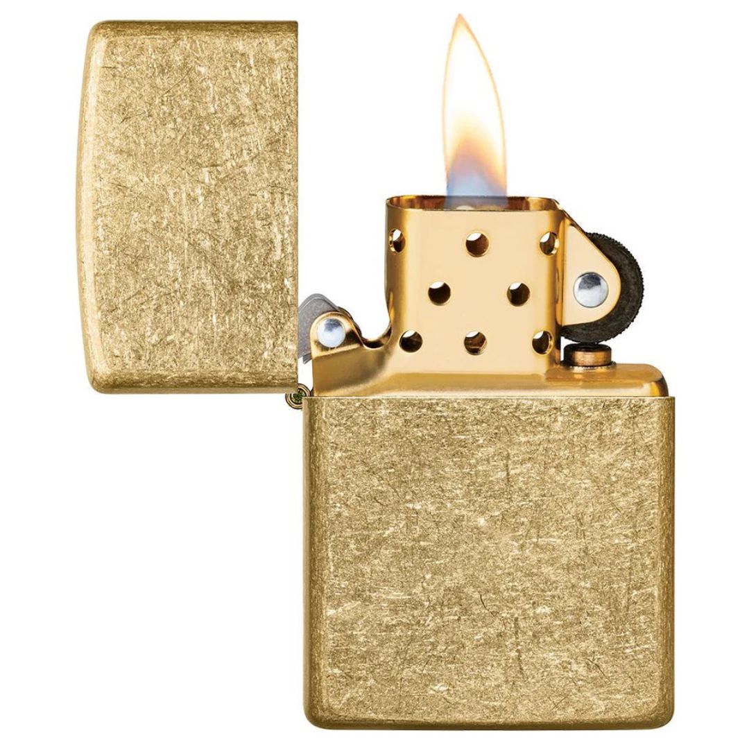 Zippo 49477 Tumbled Brass