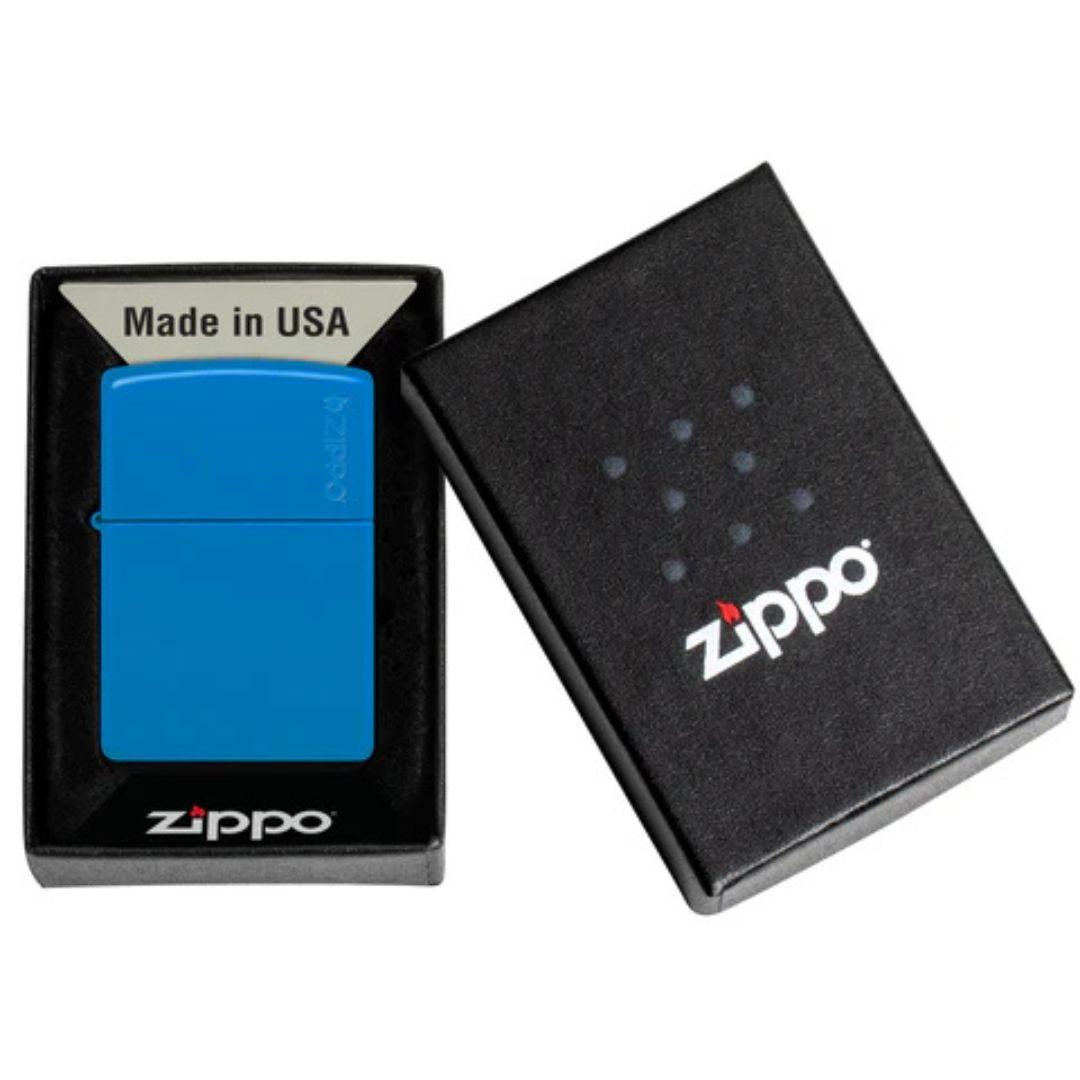 Zippo 48628zl Sky Blue With Logo