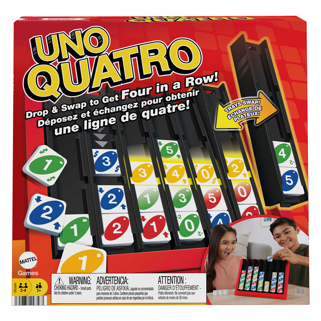 UNO Quatro Game, Adult, Family And Game Night