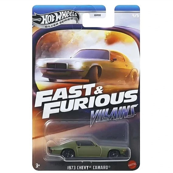 Hot Wheels Silver Series 2025 Fast And Furious - Villains Mix - 1973 Chevy Camaro