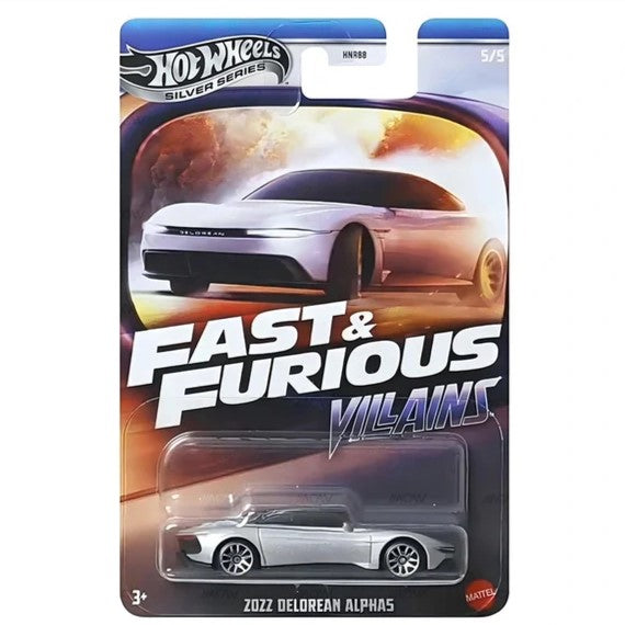 Hot Wheels Silver Series 2025 Fast And Furious - Villains Mix - 2022 DeLorean Alpha5