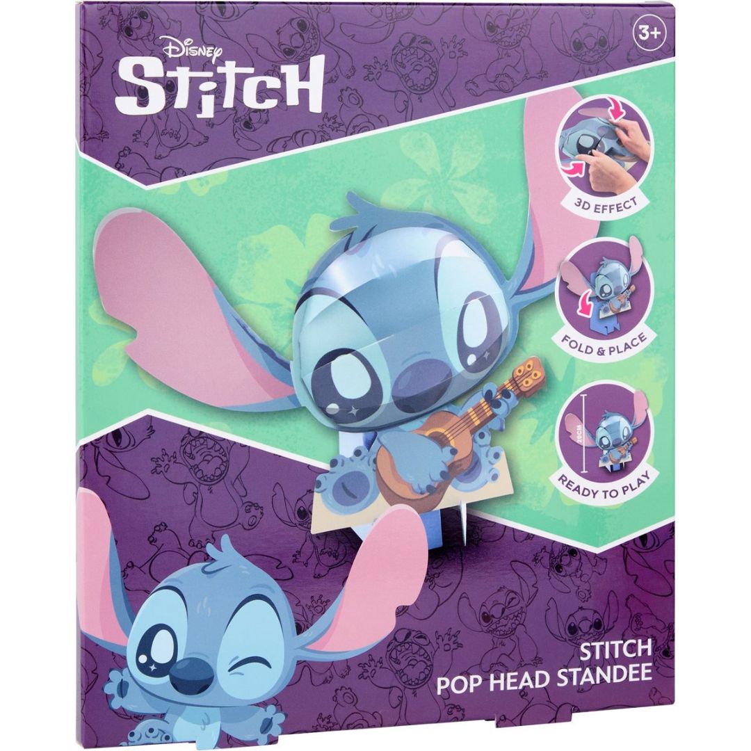Disney Stitch 3D Pop Head - With Guitar 30cm