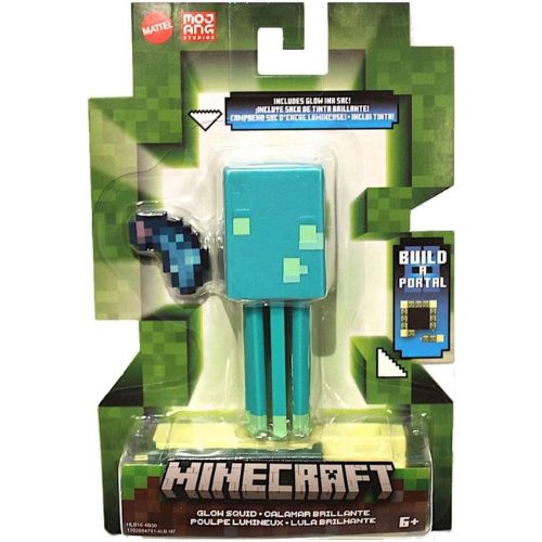 Mattel Glow Squid Minecraft Figure