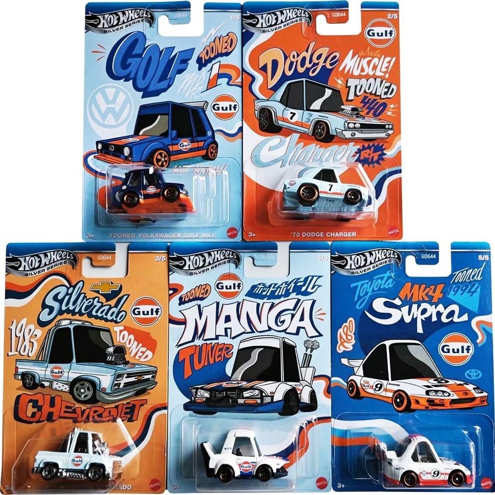 Hot Wheels Silver Series 2025 Gulf Tooned - Various Cars