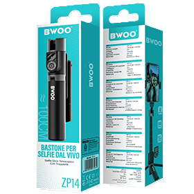 Bwoo Mobile Phone Wireless Remote Control Tripod Mount Selfie Stick