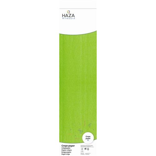 Haza-Witbaard Crepe Paper 50 x 250cm - Lime Green