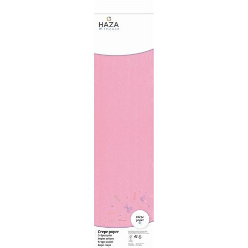Haza-Witbaard Crepe Paper 50 x 250cm - Salmon Pink