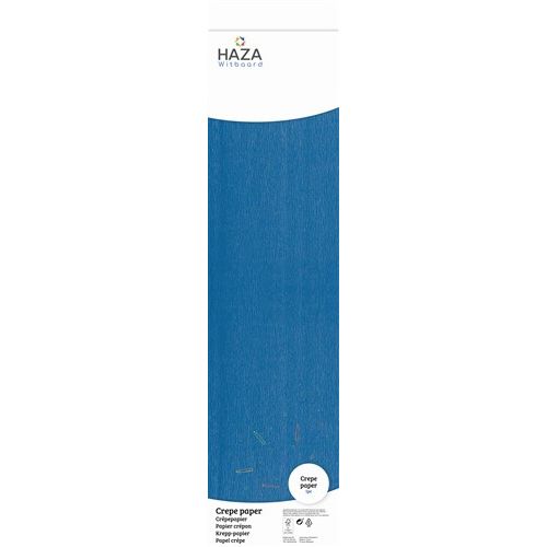 Haza-Witbaard Crepe Paper 50 x 250cm - Dark Blue