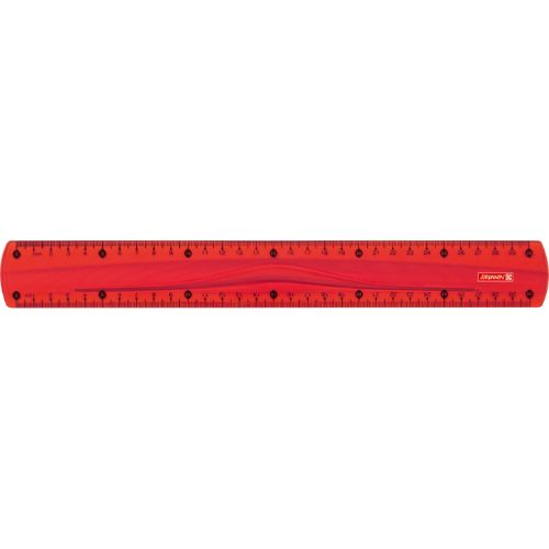 Brunnen Ruler 30cm - Red