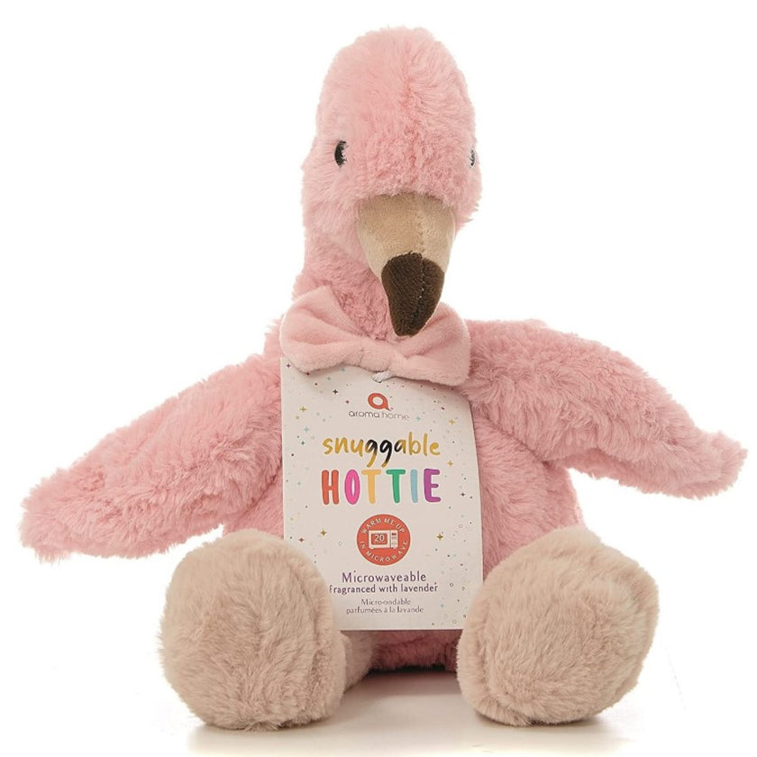 Snuggable Hottie Microwaveable Fragranced With Lavender - Flamingo 30cm
