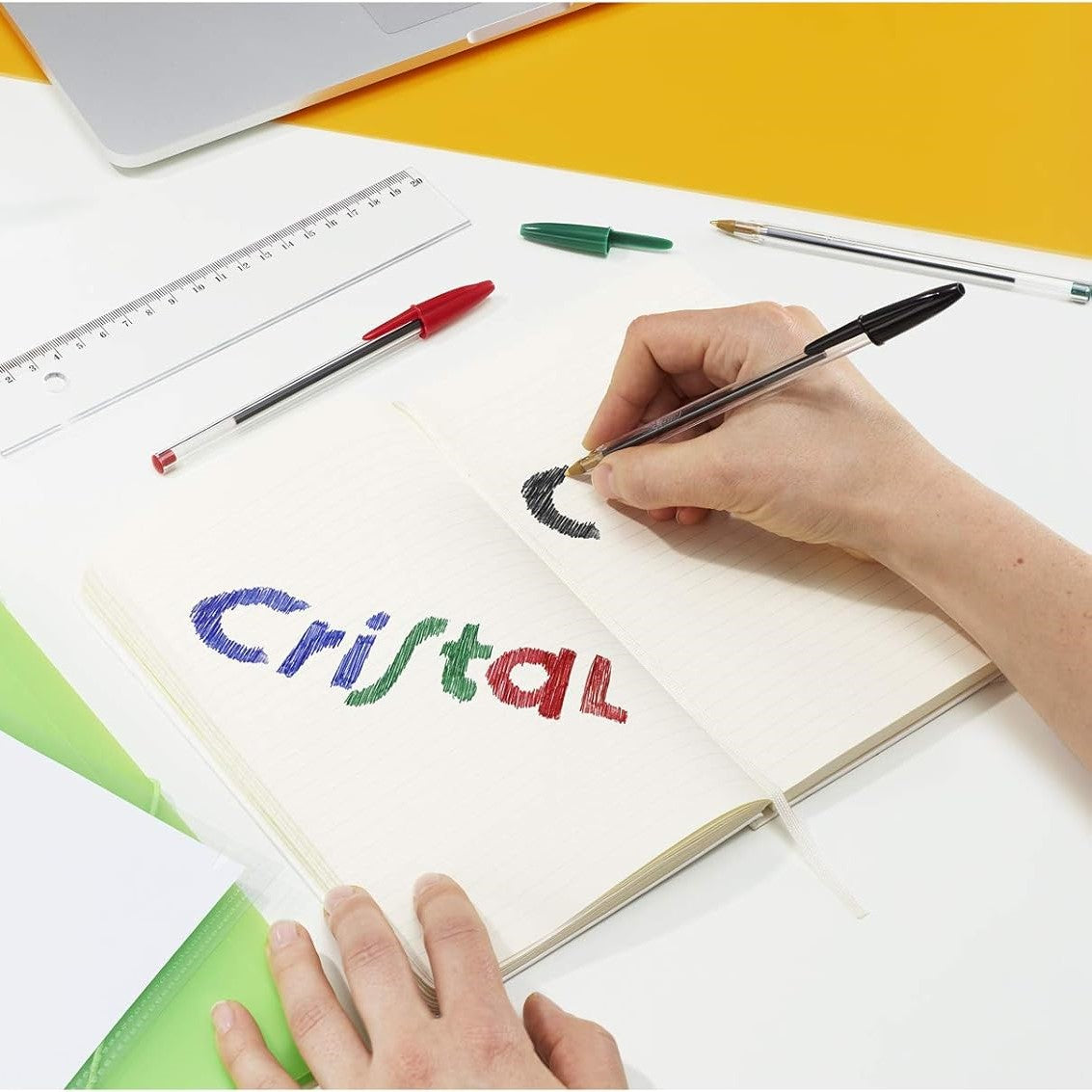 Bic Cristal Ballpoint Pen Medium Blue Ink