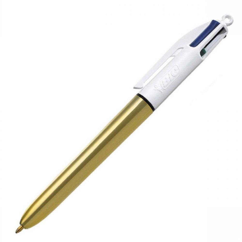 Bic Ballpoint Pen Shine 4 Colours 1.0mm - Metallic Gold