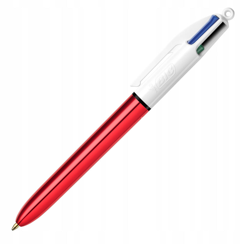 Bic Ballpoint Pen Shine 4 Colours 1.0mm - Metallic Red