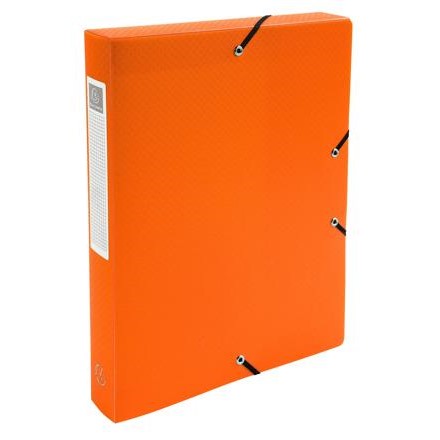 A4 Exacompta Soft Box File 40mm Spine - Orange