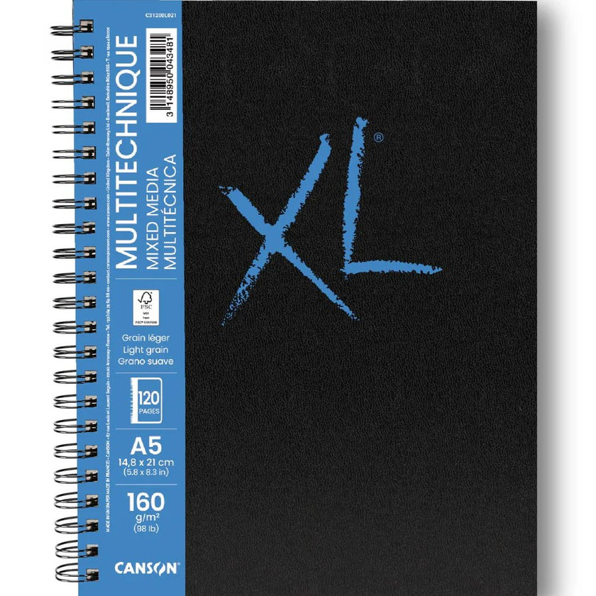 A5 Canson XL Book Mixed Media 160gsm 120p