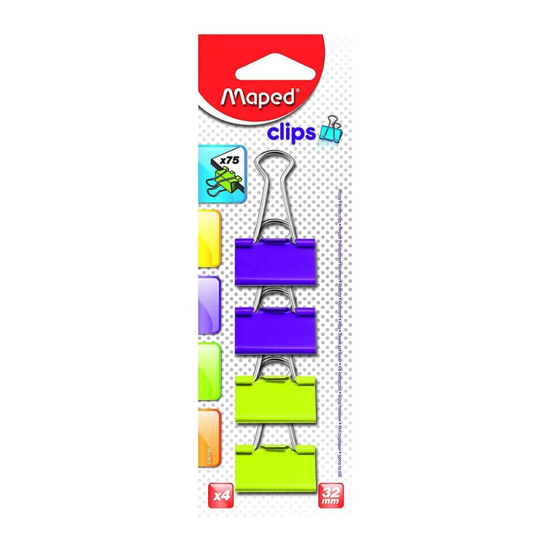 Maped Clips 32mm A Pack Of 4pcs