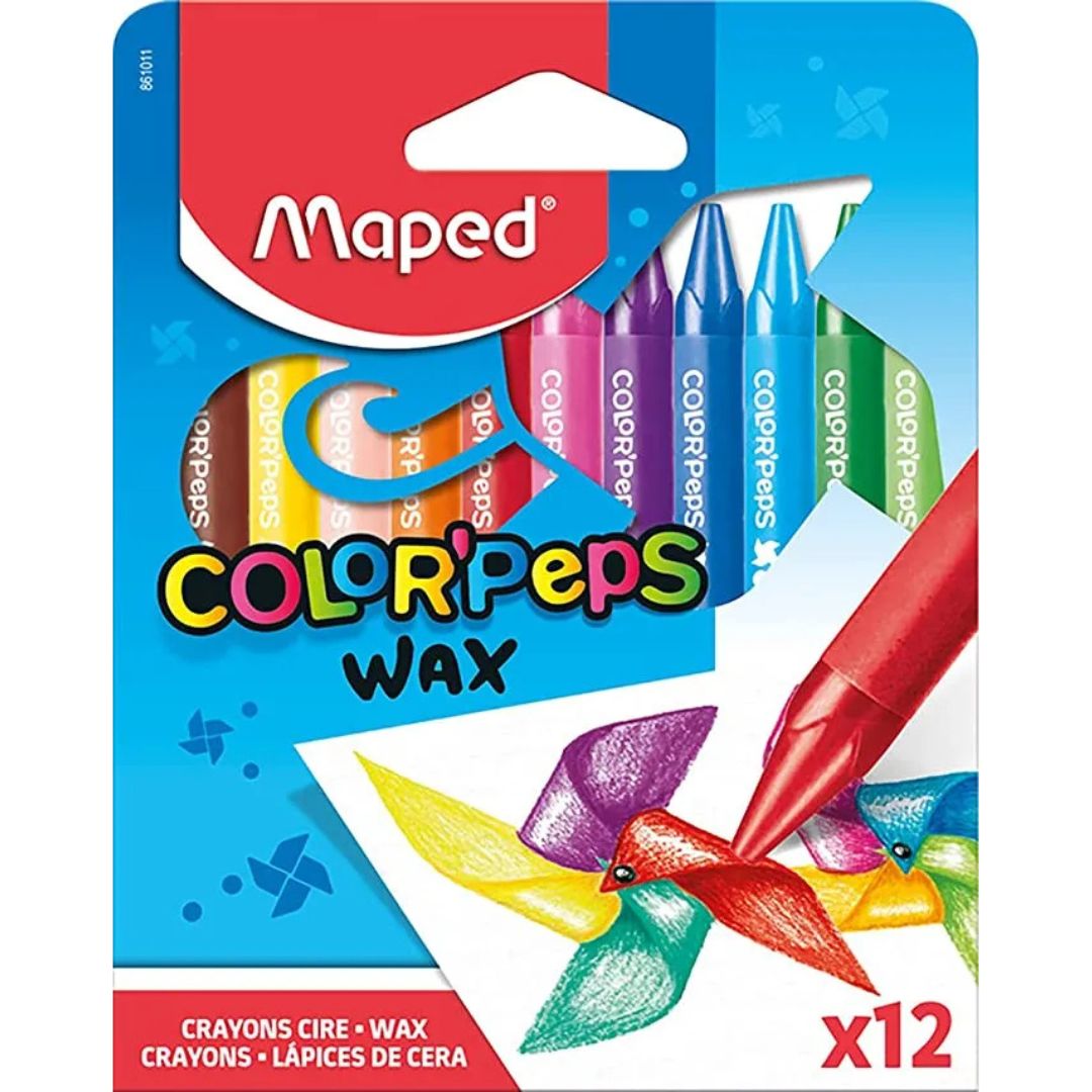 Maped Colour'Peps Wax Crayons A Pack Of 12pcs