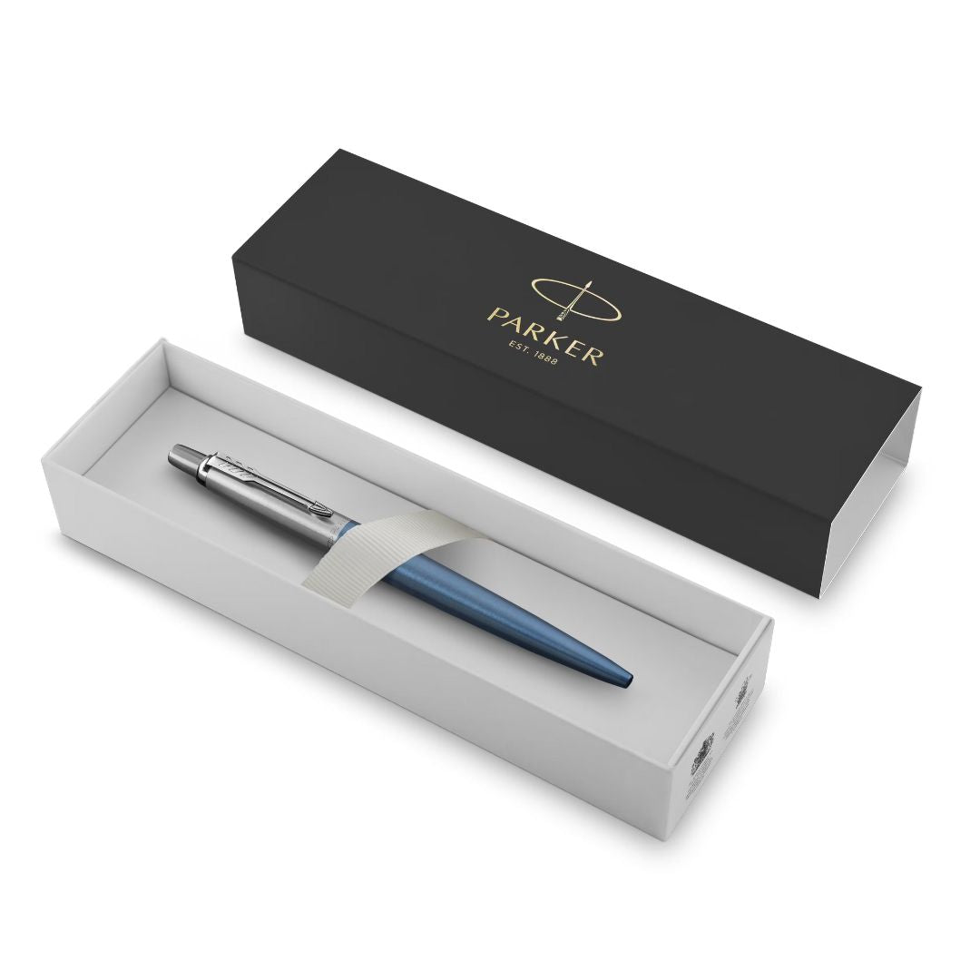 Parker Jotter Ballpoint Pen M Blue Ink - Waterloo Blue