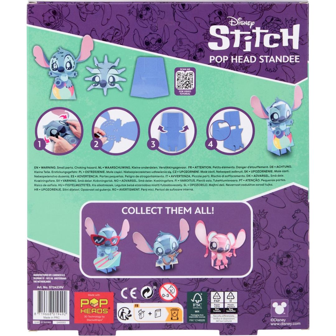 Disney Stitch 3D Pop Head - On Ball 30cm