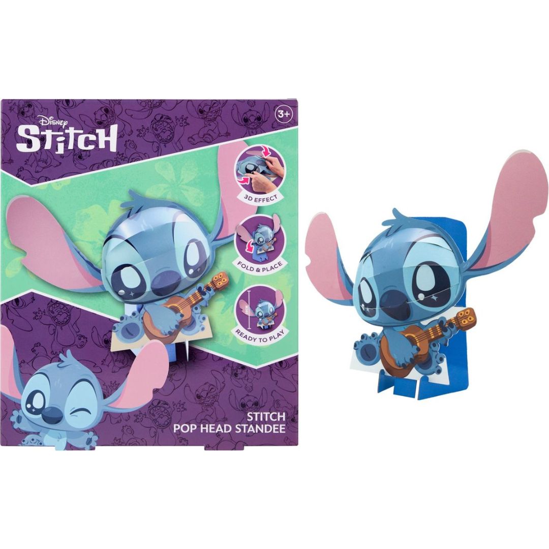 Disney Stitch 3D Pop Head - With Guitar 30cm