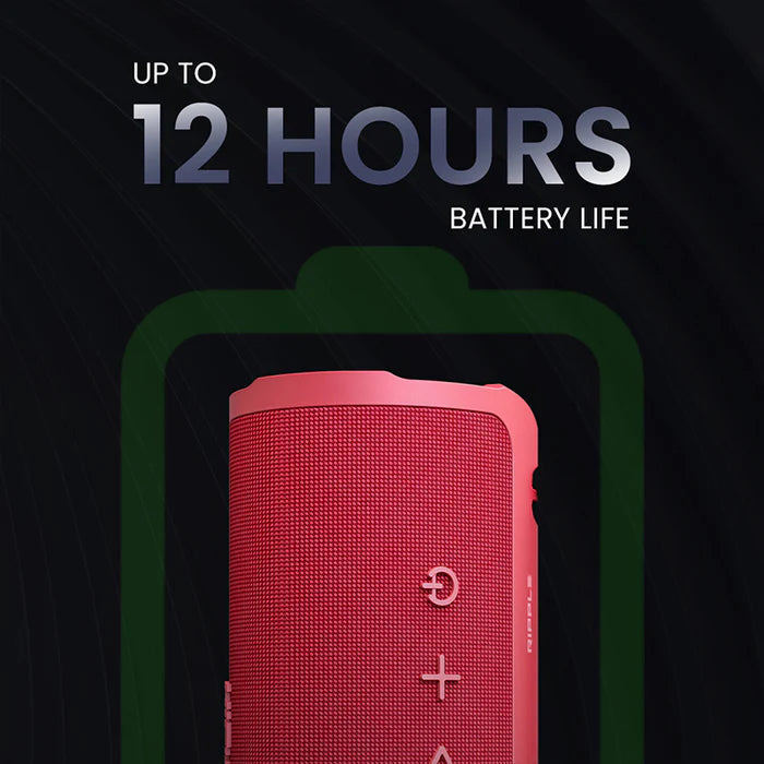 HiFuture Portable Wireless Speaker 12 Hours Playtime Ripple - Red