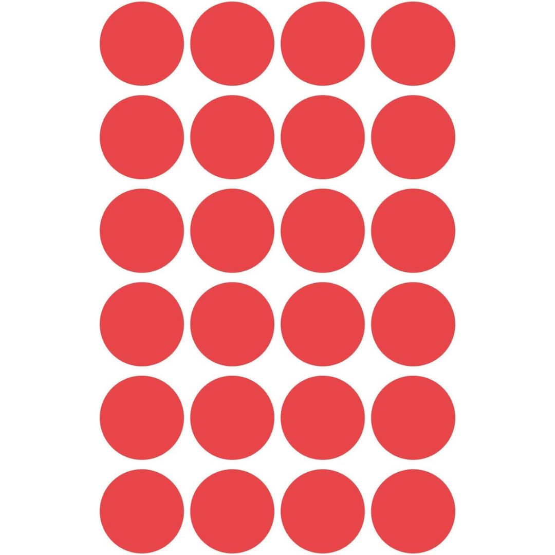Avery Marking Dots Stickers 18 mm A Pack Of 96pcs Red