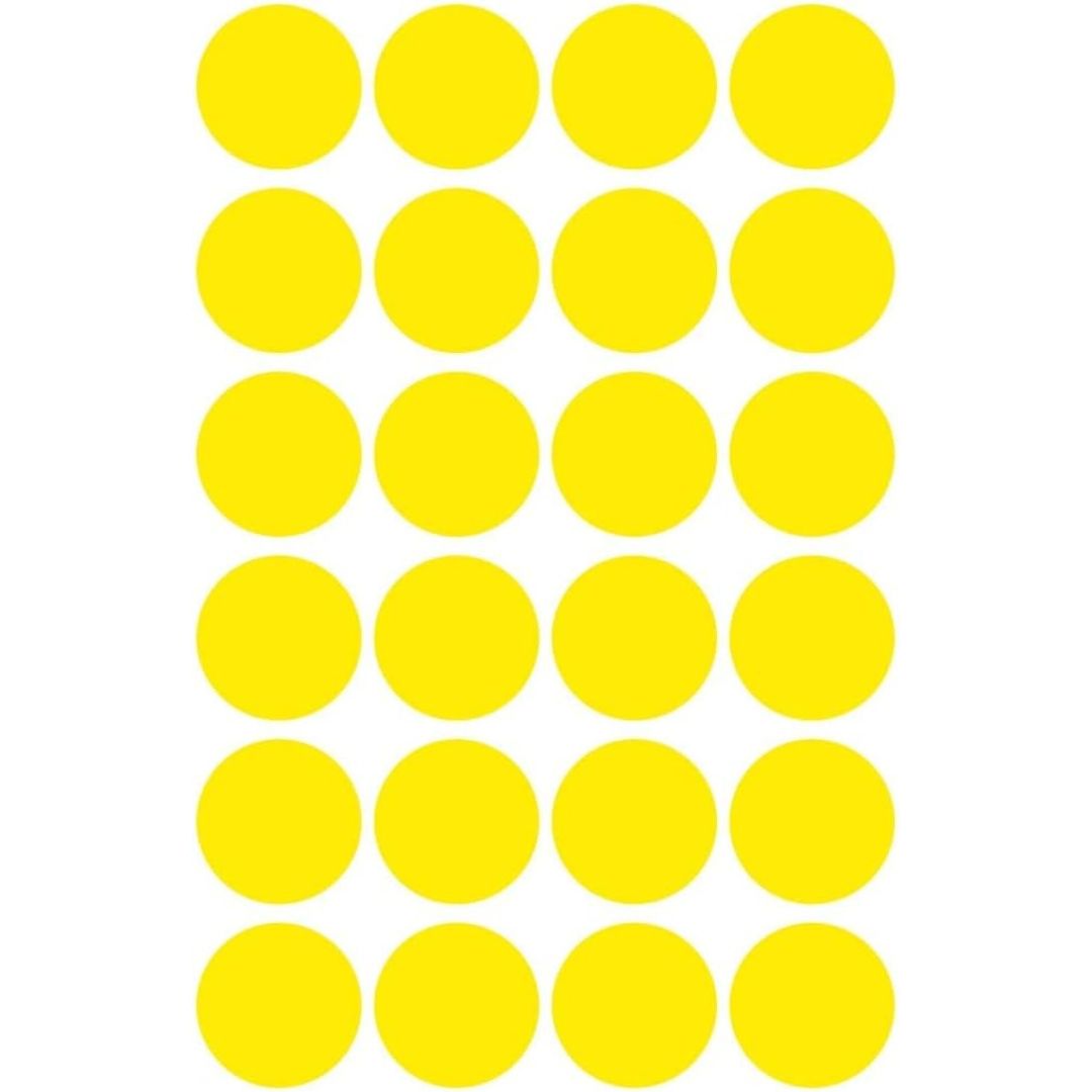 Avery Marking Dots Stickers 18 mm A Pack Of 96pcs Yellow