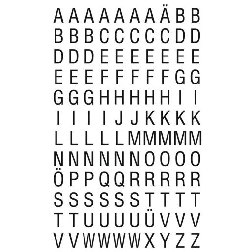 Avery Labels With Letters Waterproof 85 x 160mm A Pack Of 2 Sheets