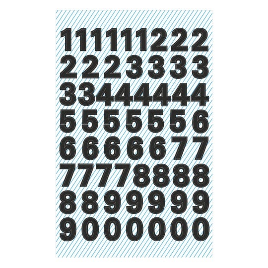 Avery Labels With Numbers Waterproof 85 x 160mm A Pack Of 2 Sheets