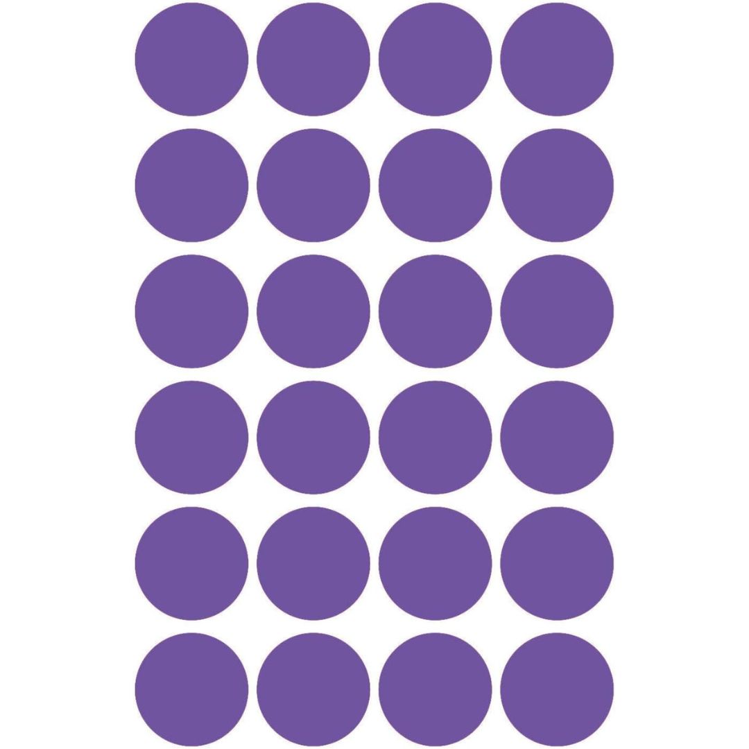 Avery Marking Dots Stickers 18 mm A Pack Of 96pcs Purple