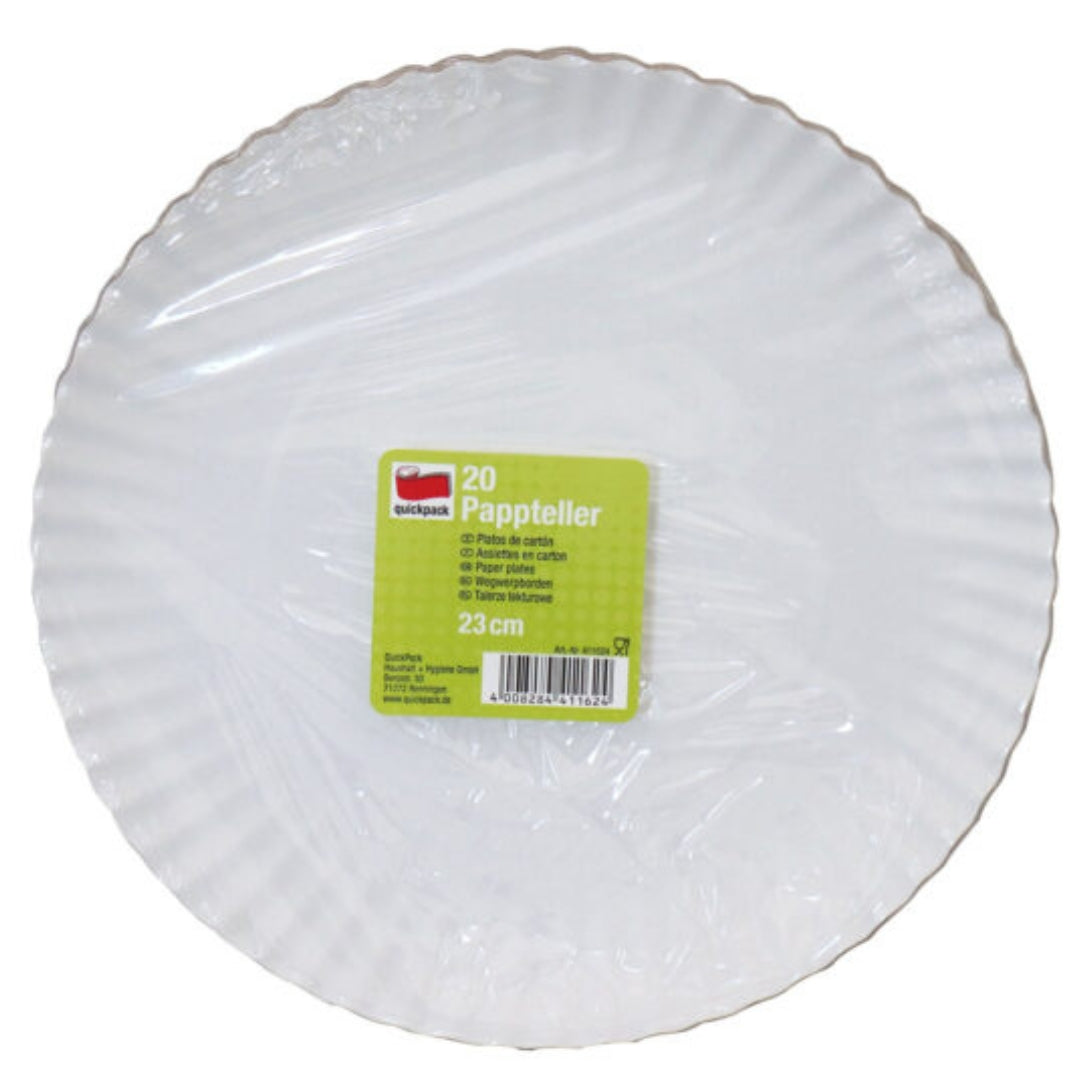 Paper Plates 23cm A Pack Of 20pcs