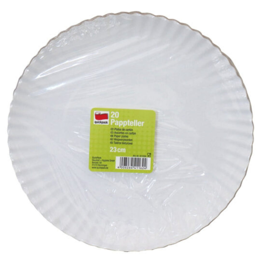 Paper Plates 23cm A Pack Of 20pcs