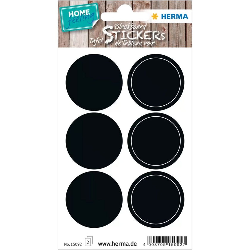 Herma Stickers A Pack Of 2 Sheets - Black Circles