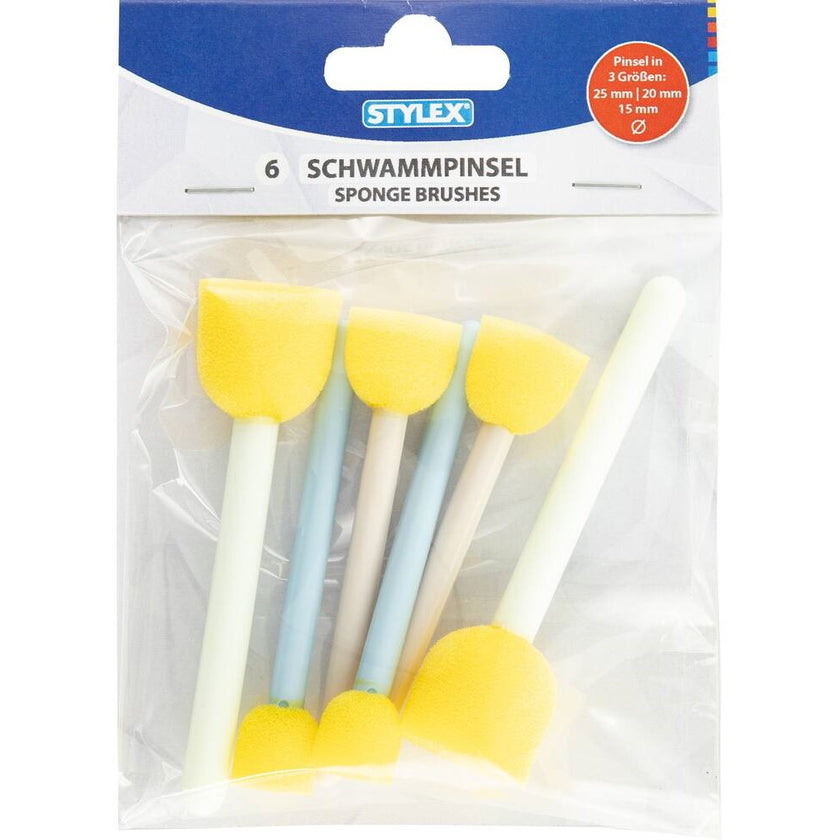 Stylex Sponge Brushes A Pack Of 6pcs