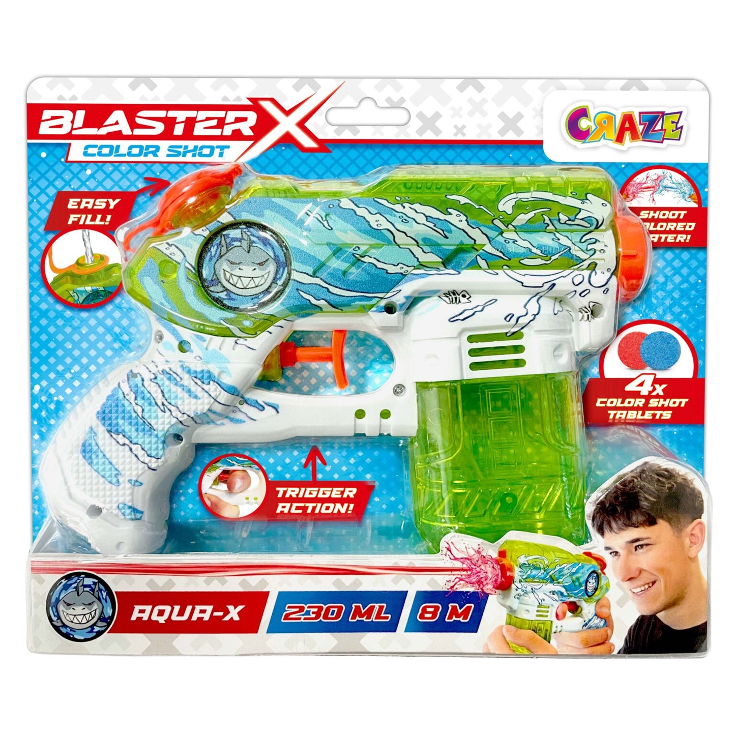 Blaster-X Colour Shot Water Pistol Small x 1pc Assortment