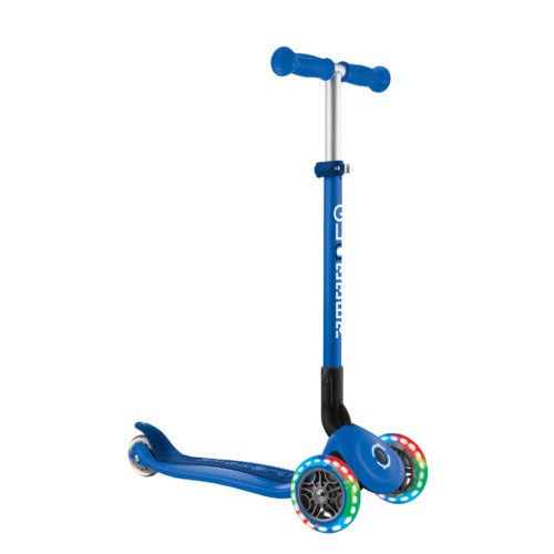 Globber Primo Foldable Lights Scooter +3y - Blue