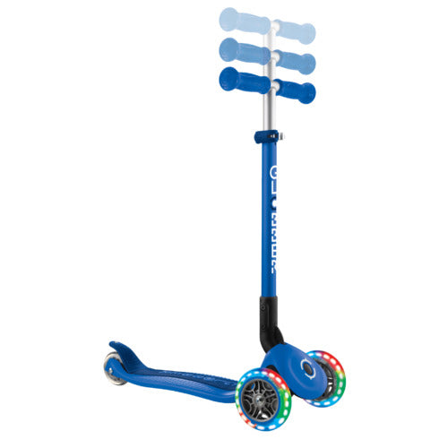 Globber Primo Foldable Lights Scooter +3y - Blue